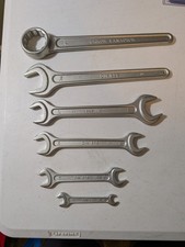 Din Set Double Open End Wrenches Chrome Vanadium 6 Piece Set