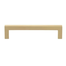 GlideRite 5 in. Satin Gold Solid Slim Square Cabinet Bar Drawer Pulls (10-Pack)