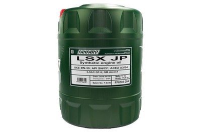 20 Liter FANFARO Motoröl SAE 5W-30 LSX JP Motor Öl Oel Hyundai Toyota Kia Nissan