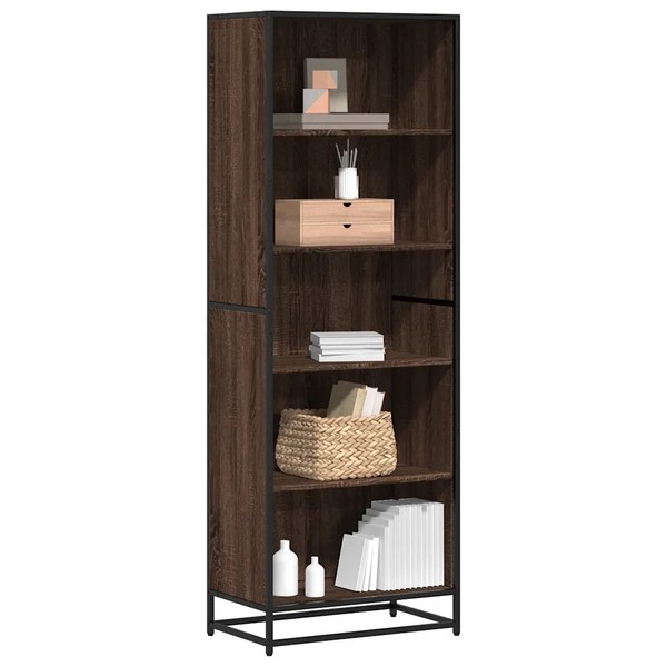 BüCherregal Braun Eichen-Optik Holzwerkstoff 60X35X170,5 Cm Standregal-image