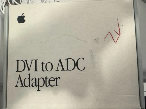 Authentic Apple DVI to ADC Adapter M8661LL/B A1006 W/P.Cord, Manual & Box