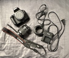 Canon EOS 4000D Digital SLR Camera Black w/ 18-55mm Lens Built-in Flash USB