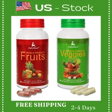 Fruits and Veggies Supplement Balance of Daily Nature 180 Capsules - 2 Bottles