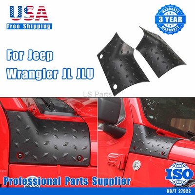 Side Outer Cowl Body Armor Covers Corner Guards For Jeep Wrangler JL 2018-2023