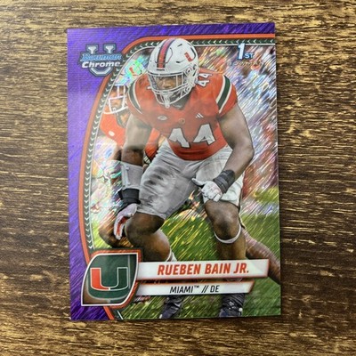 2024 Bowman U Chrome - Rueben Bain Jr. #157 1st Bowman Purple Shimmer SP