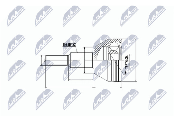 Gelenksatz, Antriebswelle NTY NPZ-CH-007-image