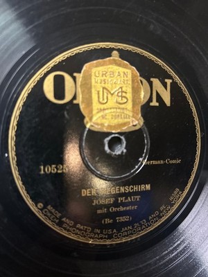 78 rpm  BERLIN  1930's GERMAN LAUGHING VICTROLA RECORD Josef Plaut das Bauerlein