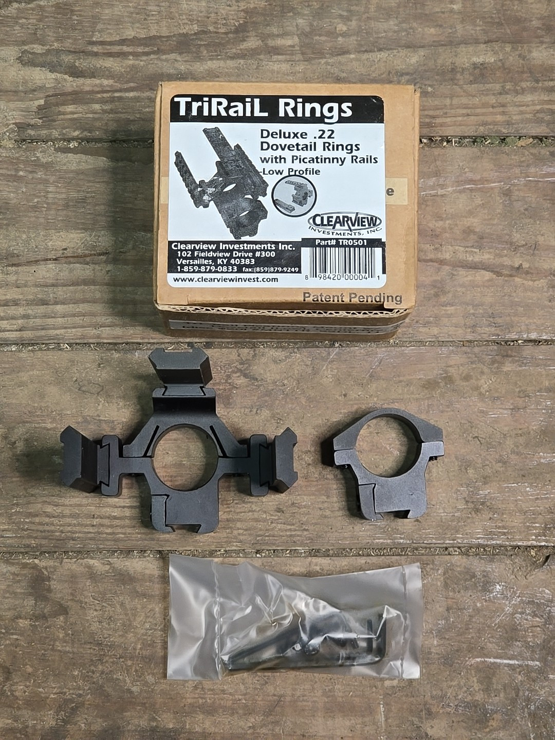 TriRail Deluxe .22 Dovetail to Picatinny Low Profile 1