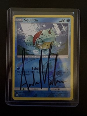 Andrew Mahone (Tricky Gym) Signed Squirtle | Unbroken Bonds 33/214 |Pokémon Card