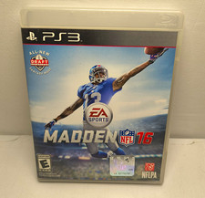 EA Sports Madden NFL 16 PS3 Game w/ Case NTSC E 2015 Draft Fantasy
