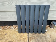 Milano Aruba Anthracite Horizontal Designer Single Radiator