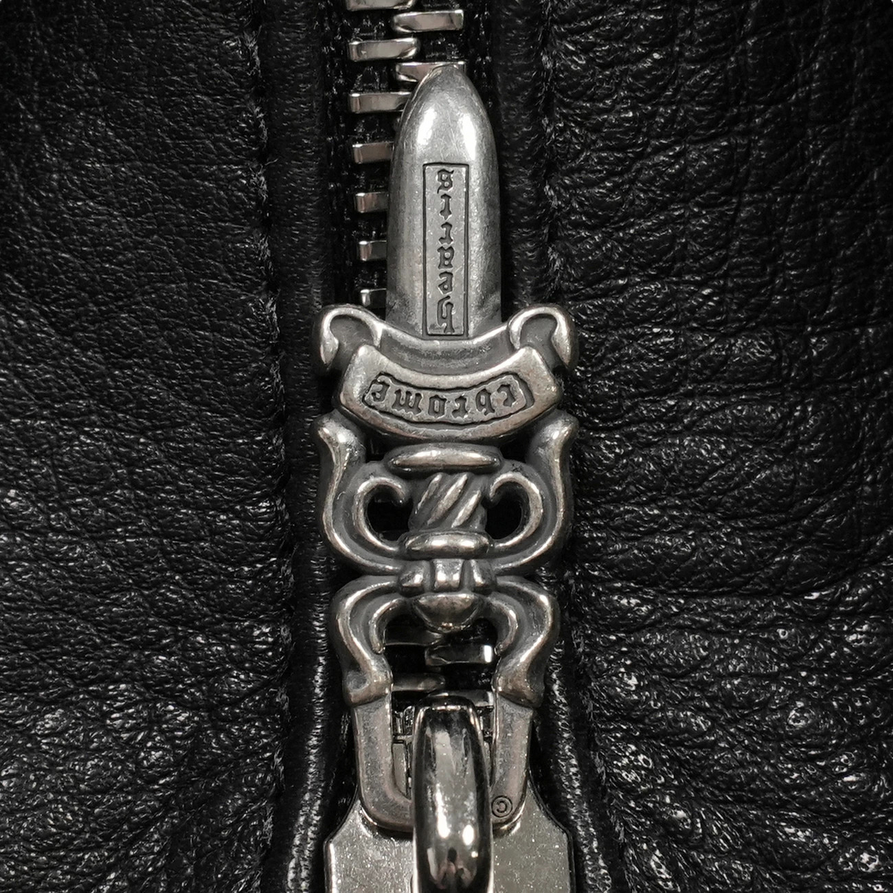 Chrome Hearts Scroll Label HOBO Leather Handbag Sier925 r51_0211 thumbnail 11