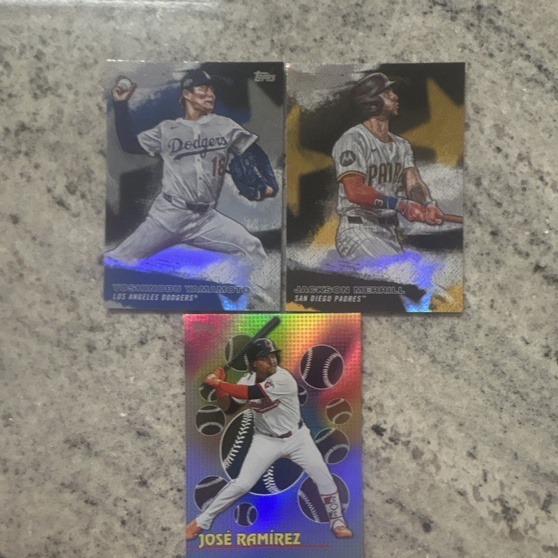 Topps 2026 MLB 3 Card Lot Yoshinobu Yamamoto Merrill Jose Ramirez