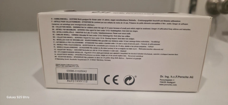 Porsche 911 (991) 50 aniversario 2014 gris grafito 1:43 Welly MAP01999113 (16 Foto 3 de 4