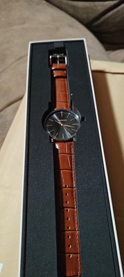 Longvadon Classic Men's Watch - Marron Brown Leather-Brand New In Box MSRP $340