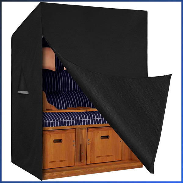 Strandkorb SchutzhüLle Wasserdicht Oxford-Gewebe Mit BelüFtung 135X105X175Cm-image