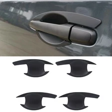 FOR MITSUBISHI L200 2015-2023 BLACK EXTERIOR DOOR INSERT COVER SET ACCESSORIES 