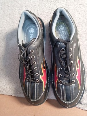 Etonic Herren Flame Schnürschuhe Bowlingschuhe Größe UK 9,5 schwarz 