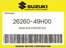 Suzuki Genuine Gear, Kick Starter Idle - 26260-49H00