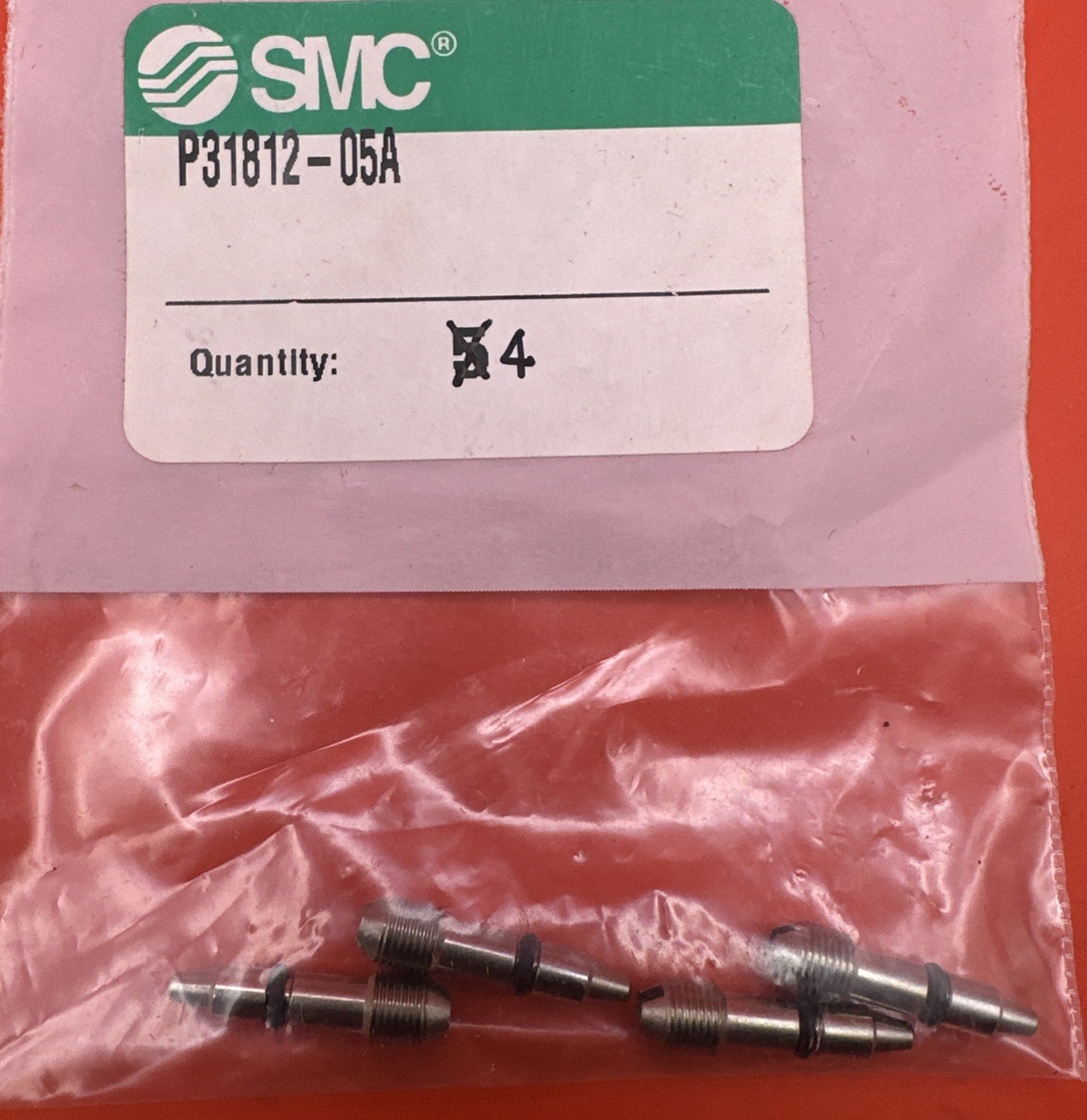 New- SMC P31812-05A Needle Valve Assy - Vacuum System - Lot Of 4