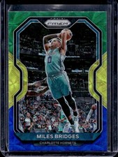 2020-21 Prizm Miles Bridges Choice Blue, Yellow and Green Prizms #178 Hornets