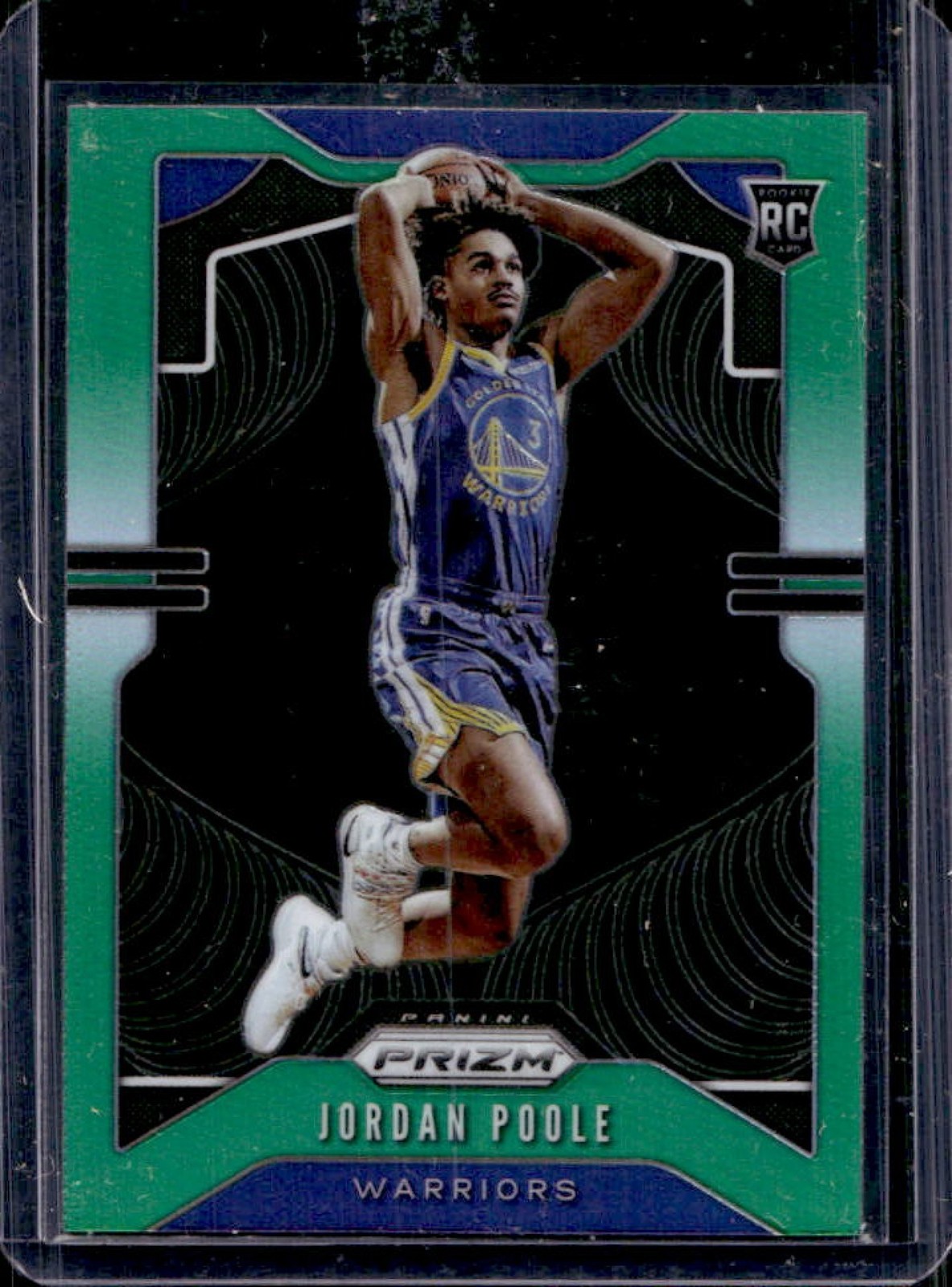 2019-20 Prizm Jordan Poole RC Prizms Green Rookie #272 Warriors