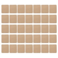 35 Pcs Pre Cut Pottery Cloth Soft Cloth Leather, 6.8x5.7", Brown