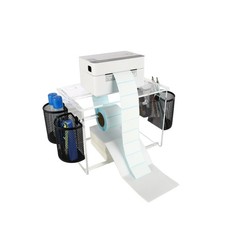  Acrylic Label Machine Stand Label Roll Holder for Rolls and Fanfold Labels,...