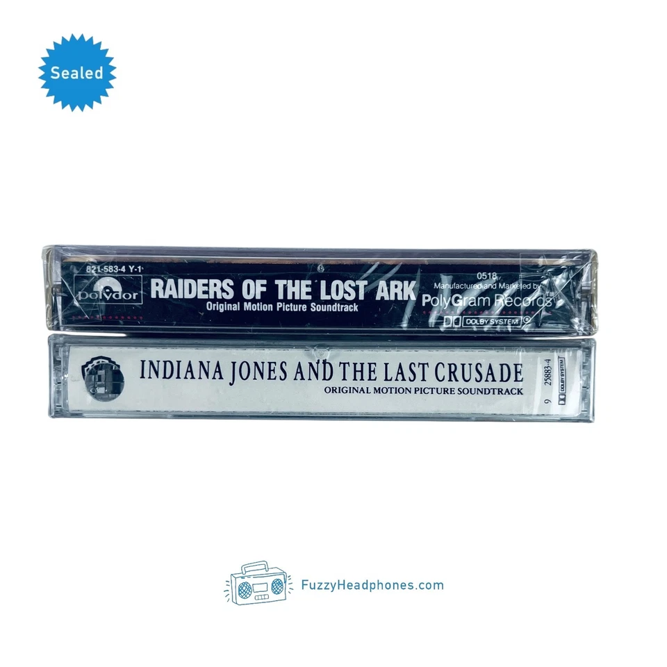 Indiana Jones & The Last Crusade & Raiders of The Lost Ark Cassette Tapes SEALED - Image 2 of 4