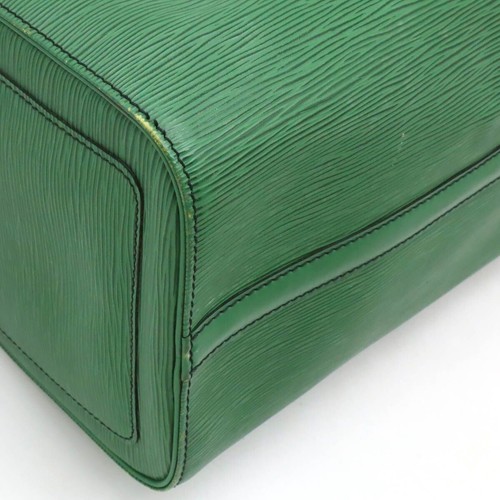 Louis Vuitton Epi Speedy 30 Leather Hand bag Mini Boston Bag Green Auth Used - Picture 3 of 8