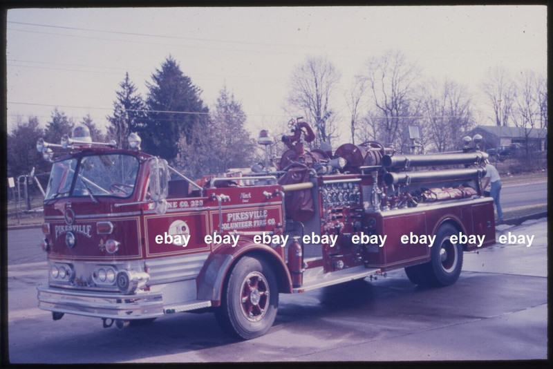 Pikesville MD 1969 Mack C pumper Fire Apparatus Slide