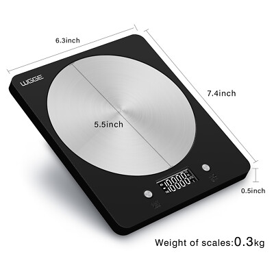 Stainless Steel Digital Kitchen Scale High Accuracy Multifunction Food Scale 