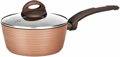 NutriChef Saucepan Pot w/ Lid 1.5Qt - Non-Stick, Heat Resistant, Easy Clean