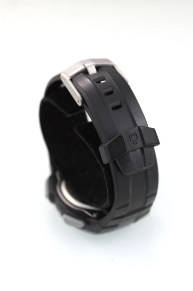 Timex Ironman Uhr Herren Schwarz Grau Plastik 100m Datum Alarm Licht Chron Quarz - Bild 3 von 4