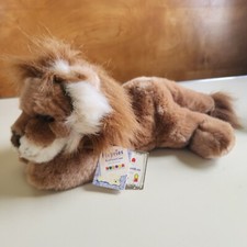 Leanardo Flopsies Collection Plush Lion 13"Aurora W/ Adoption and Original Tags