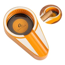 Galiner Small Size Travel Metal Cigar Ashtray Cigarette Ash Holder Hold 1 Cigar