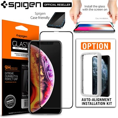 For iPhone 11 Pro XS MAX XR Plus SE Screen Protector SPIGEN