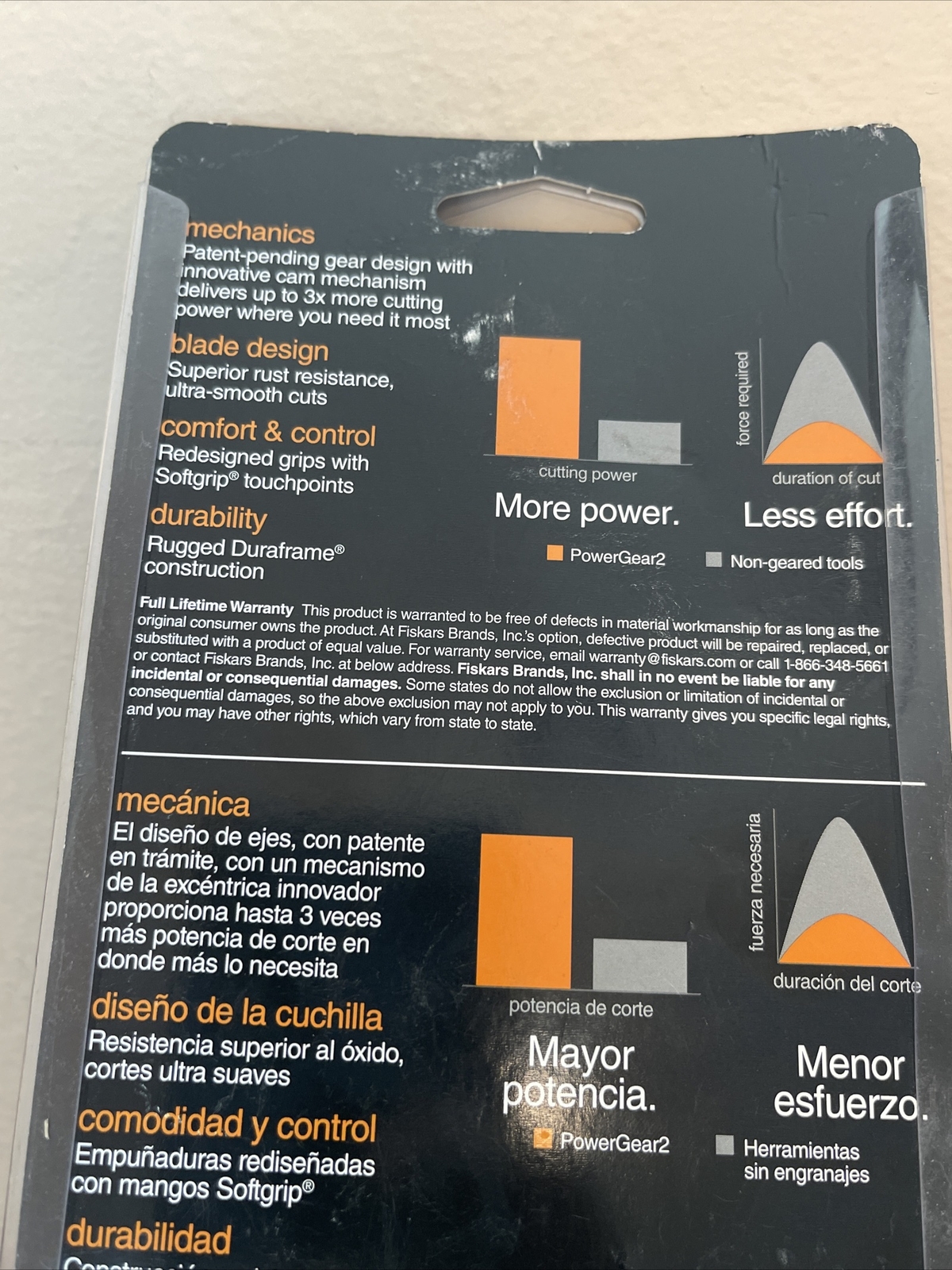 Fiskars PowerGear2 TitanIum Blade Coating Pruner P552 Rolling Handle 3/