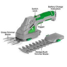 Hedge Trimmer Cordless 2 in 1 Electric 3.6V Handheld Multi Tool Bush