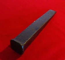 🟡 ANTICO  ATTREZZO SPACCA LEGNA  FORGIATO A MANO EPOCA 1880- A995
