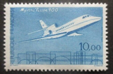 FRANCE-1985-Mystère Falcon 900 N°2372 neuf ** luxe