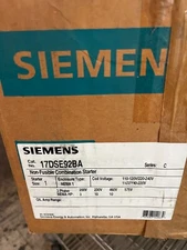 Siemens  17DSE92BA Non-Fusible Combination Starter Enclosure 3 PH