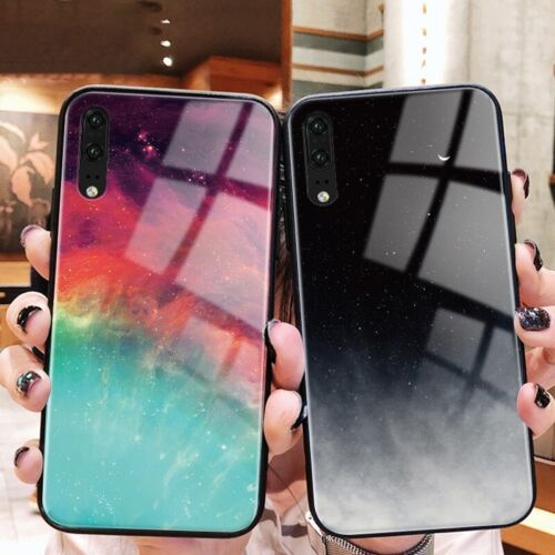 Phone Case For Huawei P30 P10 P20 Pro Lite Colorful Tempered Glass Cover Coque S - Picture 1 of 22