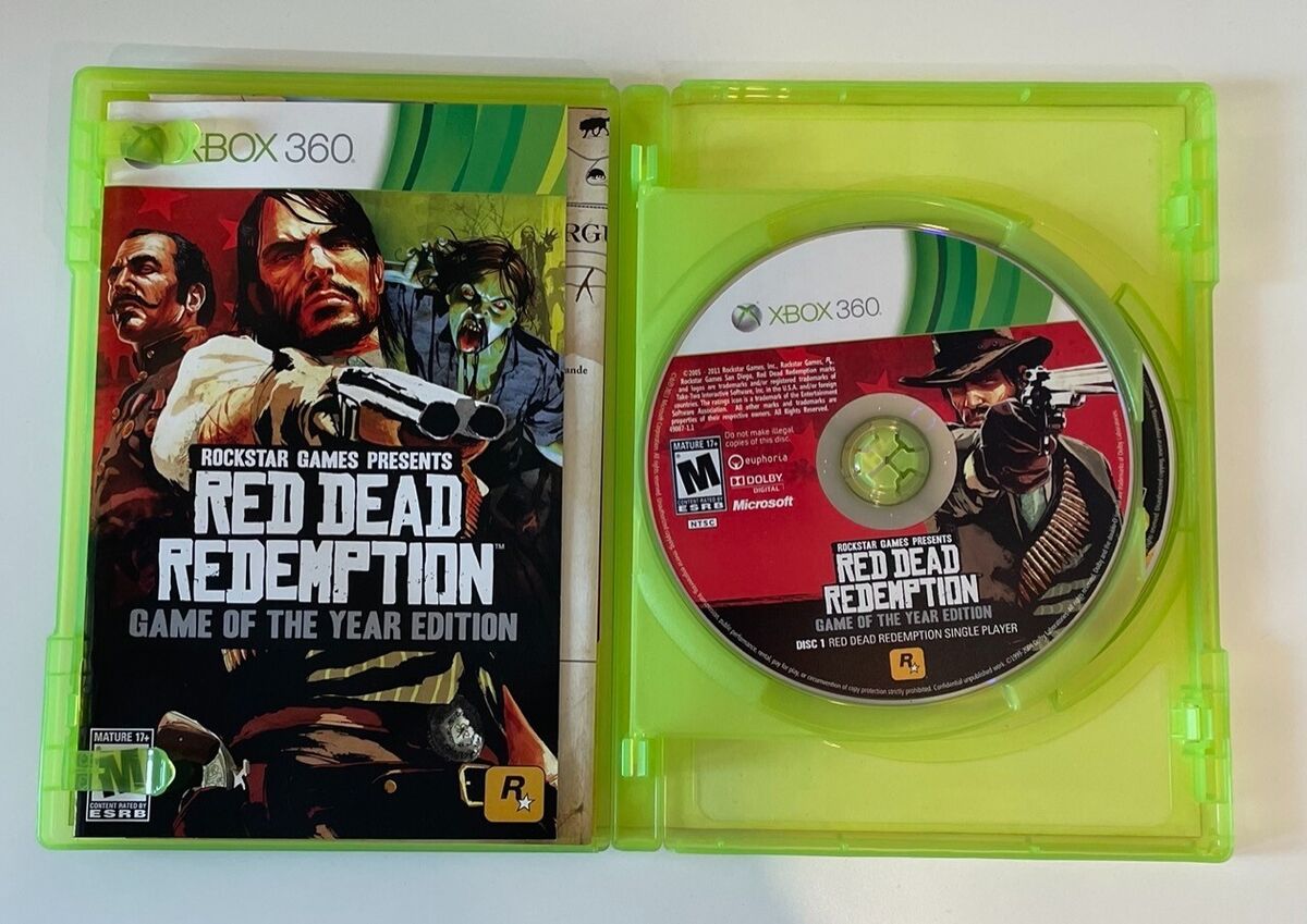 Red Dead Redemption Game of the Year Edition Xbox 360 w/ Manual