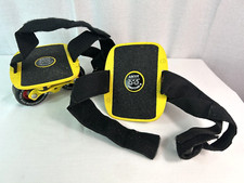 Ascot Poseidon Yellow Pair Of Drifting Drift Roller Skates Red  Black Wheels