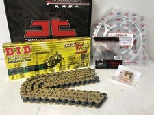 TRIUMPH THRUXTON 1200 R CHAIN AND SPROCKET KIT 2016 TO 2020 DID GOLD X-RING