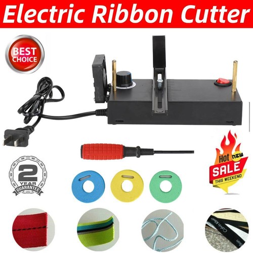 Professional Electric Ribbon Cutter Small Manual bing Heated Cutting