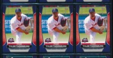 Lot (3) 2018 Choice #29 Tyler Thornburg Pawtucket Red Sox PawSox (CQ3) SWSW6