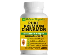 Cinnamon Ceylon 500mg Vegan Capsules 100 Count