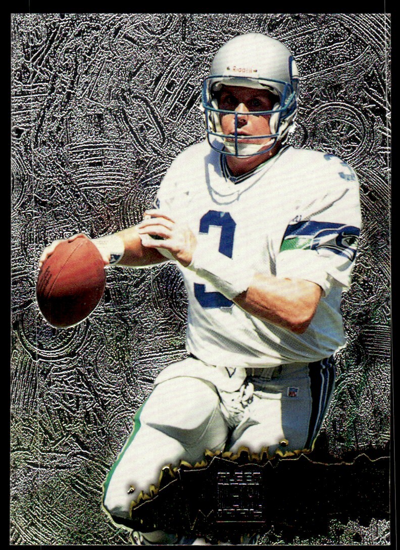 1996 Fleer Metal Football Card Rick Mirer A Seattle Seahawks #114